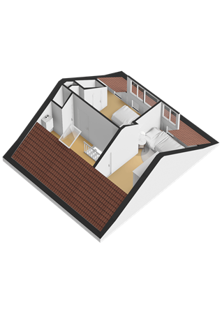 Floorplan - Noordwijkerweg 17D, 2223 AD Katwijk